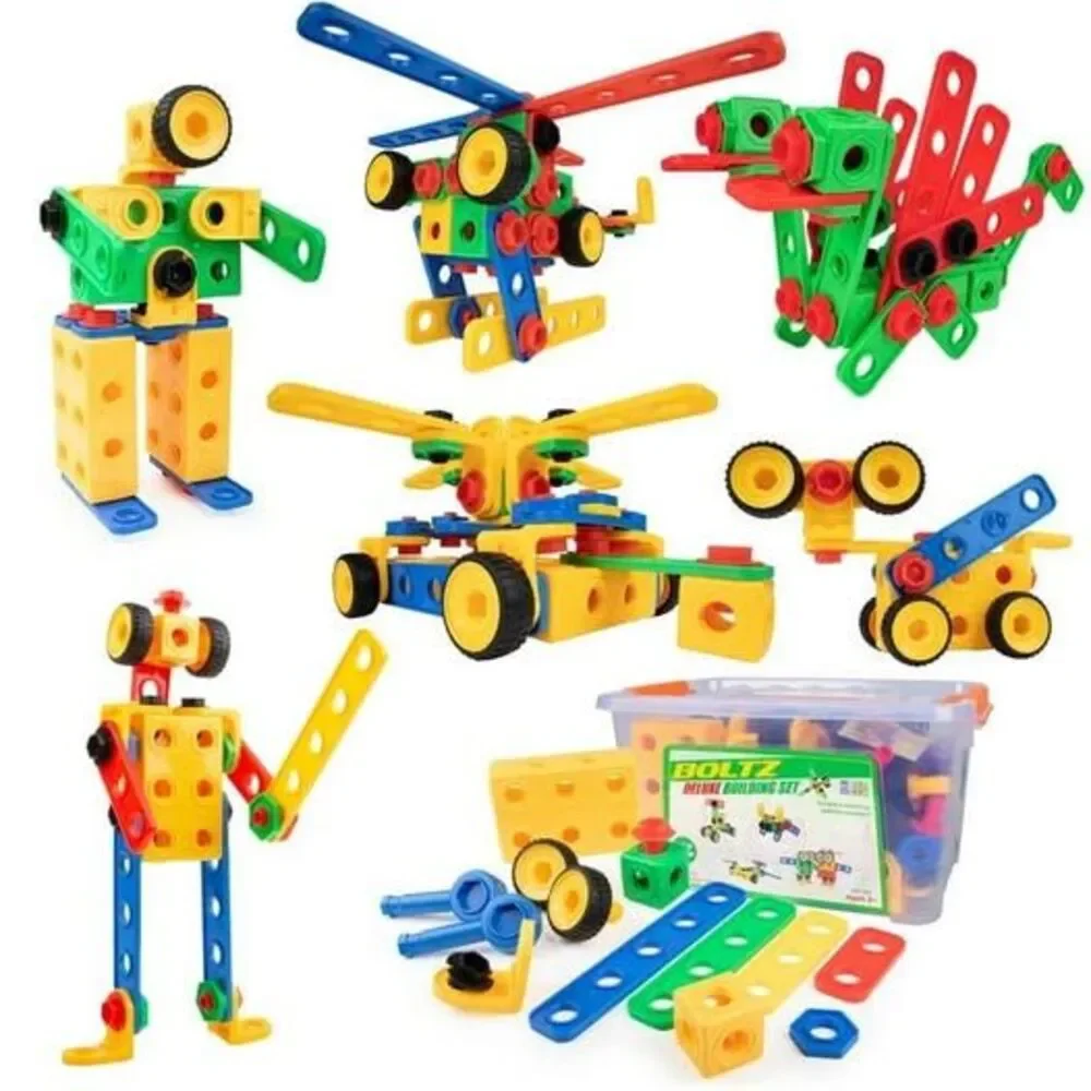 USA Toyz 163pk Boltz Learning Resources Toy Box Building Toys